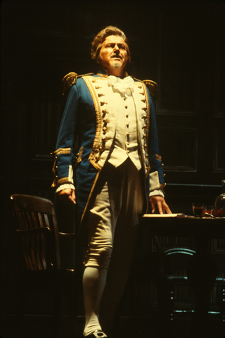 Richard Lewis (Captain Vere), Billy Budd, Benjamin Britten. San Francisco Opera, 1978. Photographer: Ron Scherl/San Francisco Opera.