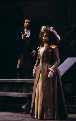 José Carreras (Werther), Maria Ewing (Charlotte), Werther, Jules Massenet. San Francisco Opera, 1978. Photographer: Ron Scherl/San Francisco Opera.