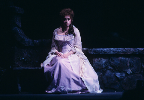 Maria Ewing (Charlotte), Werther, Jules Massenet. San Francisco Opera, 1978. Photographer: Ron Scherl/San Francisco Opera.