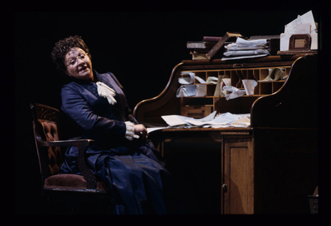 Judith Forst (Augusta Tabor), The Ballad of Baby Doe, Douglas Moore. San Francisco Opera, 2000-01. Photographer: Ken Friedman/San Francisco Opera.