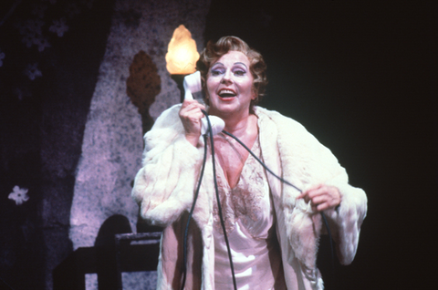 Magda Olivero (The Woman), La Voix humaine, Francis Poulenc. San Francisco Opera, 1979. Photographer: Ron Scherl/San Francisco Opera.