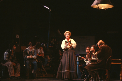 Carol Neblett (Minnie), La Fanciulla del West, Giacomo Puccini. San Francisco Opera, 1979. Photographer: Ron Scherl/San Francisco Opera.