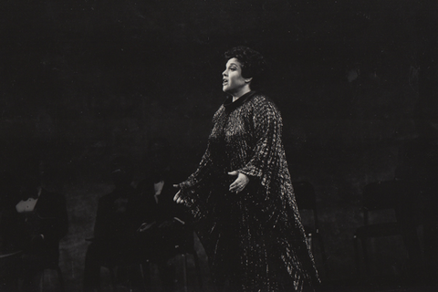 Marilyn Horne (Tancredi), Tancredi, Gioachino Rossini. San Francisco Opera, 1979. Photographer: Robert Messick/San Francisco Opera.