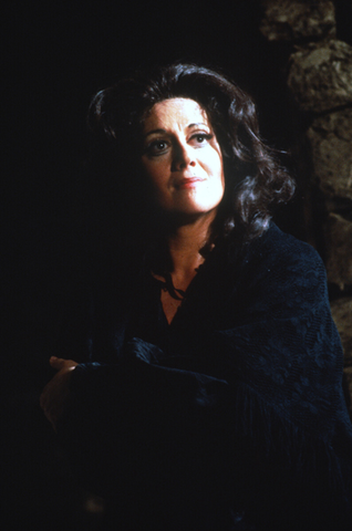 Tatiana Troyanos (Santuzza), Cavalleria Rusticana, Pietro Mascagni. San Francisco Opera, 1980-81. Photographer: Ron Scherl/San Francisco Opera.