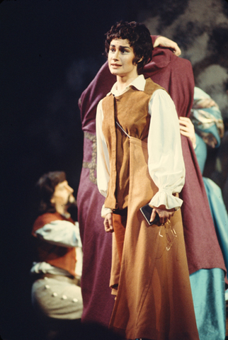 Janice Felty (Nerillo), Ensemble, L'Ormindo, Francesco Cavalli. San Francisco Opera/SPOT, 1974. Photographer: Ron Scherl/San Francisco Opera.