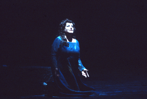 Birgit Nilsson (Brünnhilde), Die Walküre, Richard Wagner. San Francisco Opera, 1981-82. Photographer: Ron Scherl/San Francisco Opera.