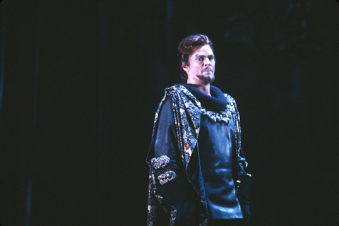 Wolfgang Brendel (Count di Luna), Il Trovatore, Giuseppe Verdi. San Francisco Opera, 1981-82. Photographer: Ron Scherl/San Francisco Opera.