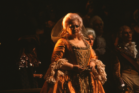 Montserrat Caballé (Amelia), Un Ballo in Maschera, Giuseppe Verdi. San Francisco Opera, 1982-83. Photographer: Ron Scherl/San Francisco Opera.