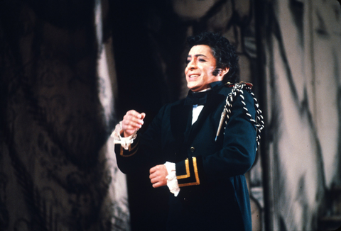 Francisco Araiza (Don Ramiro), La Cenerentola, Gioachino Rossini. San Francisco Opera, 1982-83. Photographer: Ron Scherl/San Francisco Opera.