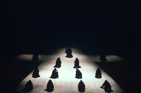 Ensemble, Dialogues of the Carmelites, Francis Poulenc. San Francisco Opera, 1982-83. Photographer: Ron Scherl/San Francisco Opera.