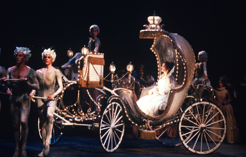 Sheri Greenawald (Lucette), Ensemble, Cendrillon, Jules Massenet. San Francisco Opera, 1982-83. Photographer: Ron Scherl/San Francisco Opera.