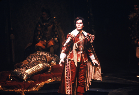 Delia Wallis (Prince Charming), Cendrillon, Jules Massenet. San Francisco Opera, 1982-83. Photographer: Ron Scherl/San Francisco Opera.