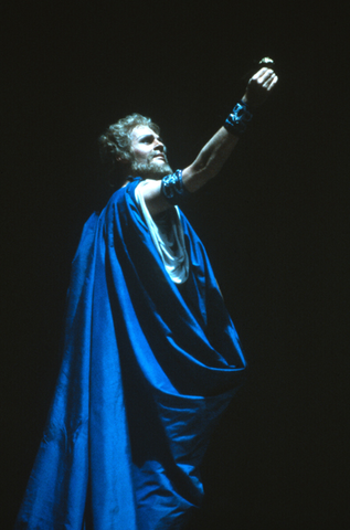 Michael Devlin (Wotan), Das Rheingold, Richard Wagner. San Francisco Opera, 1982-83. Photographer: Ron Scherl/San Francisco Opera.