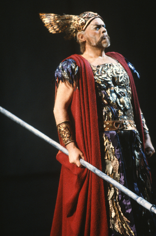 Thomas Stewart (Wotan), Die Walküre, Richard Wagner. San Francisco Opera, 1982-83. Photographer: Ron Scherl/San Francisco Opera.