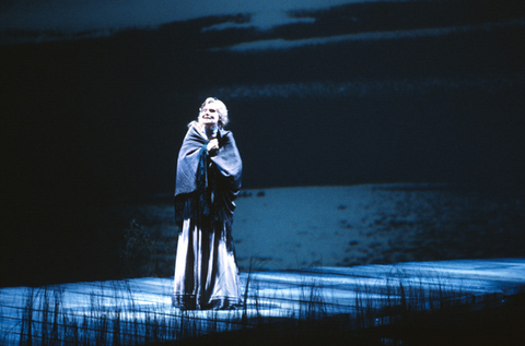 Anja Silja (Katya Kabanova), Kát'a Kabanová, Leoš Janáček. San Francisco Opera, 1983-84. Photographer: Ron Scherl/San Francisco Opera.