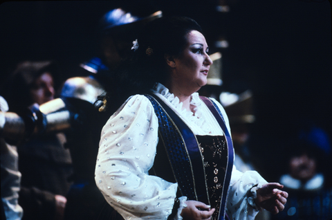 Montserrat Caballé (La Gioconda), La Gioconda, Amilcare Ponchielli. San Francisco Opera, 1983-84. Photographer: Ron Scherl/San Francisco Opera.