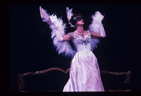 Josephine Barstow (Rosalinda), Die Fledermaus, Johann Strauss, Jr.. San Francisco Opera, 1983-84. Photographer: Ron Scherl/San Francisco Opera.