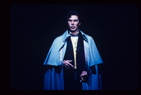 Samuel Ramey (Count Rodolfo), La Sonnambula, Vincenzo Bellini. San Francisco Opera, 1984-85. Photographer: Ron Scherl/San Francisco Opera.