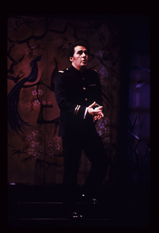 Miguel Cortez (Lt. Pinkerton), Madama Butterfly, Giacomo Puccini. San Francisco Opera, 1984-85. Photographer: Ron Scherl/San Francisco Opera.