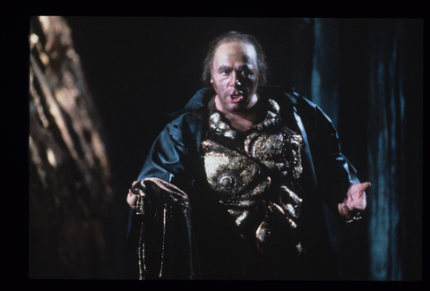 Walter Berry (Alberich), Das Rheingold, Richard Wagner. San Francisco Opera, 1984-85. Photographer: Ron Scherl/San Francisco Opera.