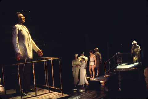 Ken Remo (Gustav von Aschenbach), Ensemble, Death in Venice, Benjamin Britten. San Francisco Opera/SPOT, 1975. Photographer: Ron Sherl/San Francisco Opera.