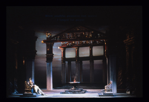 James Morris (Wotan), Die Walküre, Richard Wagner. San Francisco Opera, 1984-85. Photographer: Ron Scherl/San Francisco Opera.