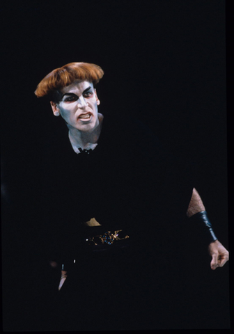 Jacque Trussel (Edmund), Lear, Aribert Reimann. San Francisco Opera, 1985-86. Photographer: Ron Scherl/San Francisco Opera.