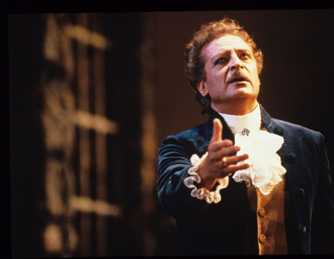 Alfredo Kraus (Werther), Werther, Jules Massenet. San Francisco Opera, 1985-86. Photographer: Ron Scherl/San Francisco Opera.