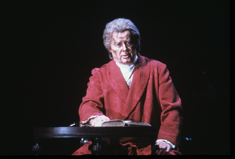 James King (Captain Vere), Billy Budd, Benjamin Britten. San Francisco Opera, 1985-86. Photographer: Ron Scherl/San Francisco Opera.