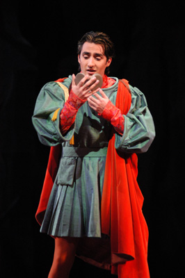 Charles Castronovo (Tamino), Die Zauberflӧte, Wolfgang Amadeus Mozart. San Francisco Opera, 2003-04. Photographer: Larry Merkle/San Francisco Opera.