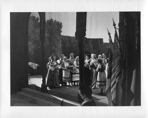 Cavalleria Rusticana, Pietro Mascagni. San Francisco Opera, 1939. Photographer: Lawrence B. Morton/San Francisco Opera.