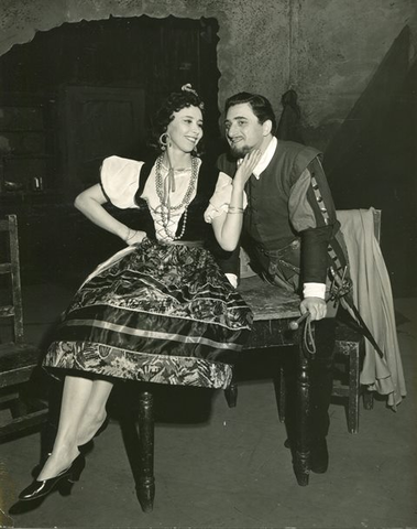 Rigoletto, Giuseppe Verdi. San Francisco Opera, 1941. Photographer: Lawrence B. Morton/San Francisco Opera.