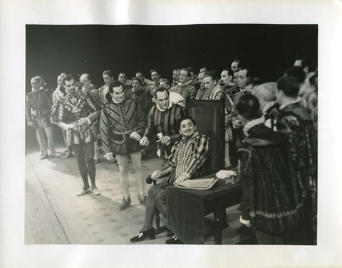 Rigoletto, Giuseppe Verdi. San Francisco Opera, 1941. Photographer: Lawrence B. Morton/San Francisco Opera.