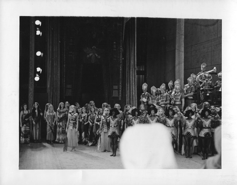 Aida, Giuseppe Verdi. San Francisco Opera, 1942. Photographer: Lawrence B. Morton/San Francisco Opera.