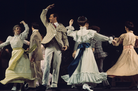 Ensemble, Meeting Mr. Ives, Charles E. Ives. San Francisco Opera/SPOT, 1976-77. Photographer: Greg Peterson/San Francisco Opera.