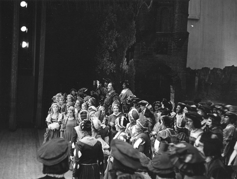 Faust, Charles Gounod. San Francisco Opera, 1942. Photographer: Lawrence B. Morton/San Francisco Opera.