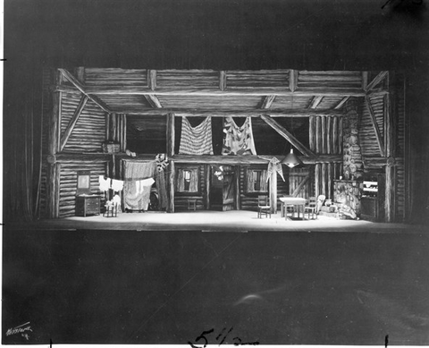 La Fanciulla del West, Giacomo Puccini. San Francisco Opera, 1943. Photographer: Lawrence B. Morton/San Francisco Opera.