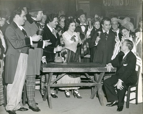 La Bohème, Giacomo Puccini. San Francisco Opera, 1944. Photographer: R. Strohmeyer/San Francisco Opera.