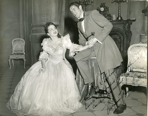 Il Segreto di Susanna, Ermanno Wolf-Ferrari. San Francisco Opera, 1944. Photographer: R. Strohmeyer/San Francisco Opera.