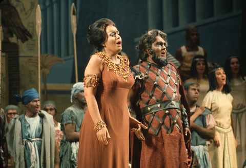 Aida, Giuseppe Verdi. San Francisco Opera, 1969. Photographer: Unknown/San Francisco Opera.