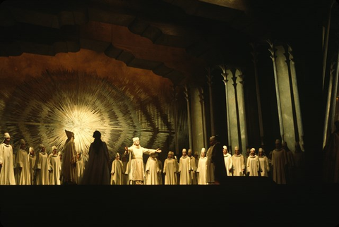 Die Zauberflöte, Wolfgang Amadeus Mozart. San Francisco Opera, 1969. Photographer: Unknown/San Francisco Opera.