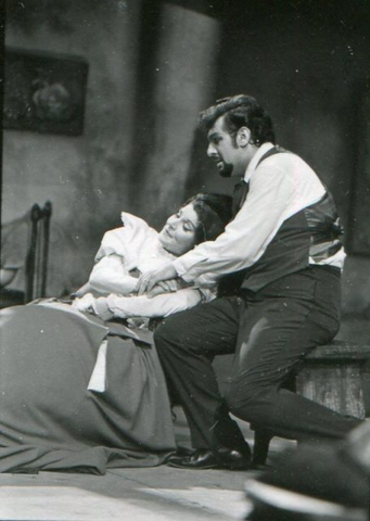 La Bohème, Giacomo Puccini. San Francisco Opera, 1969. Photographer: Carolyn Mason Jones/San Francisco Opera.