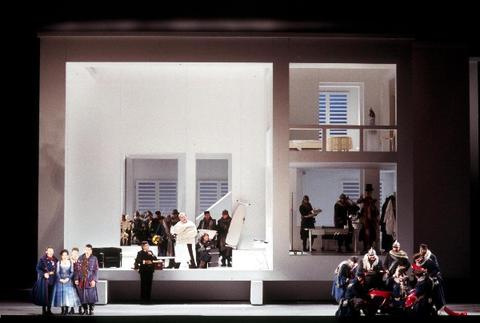 Ensemble, Il Barbiere di Siviglia, Gioachino Rossini. San Francisco Opera, 2003-04. Photographer: Ken Friedman/San Francisco Opera.