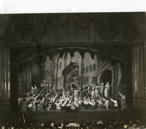 Boris Godunov, Modest Mussorgsky. San Francisco Opera, 1945. Photographer: R. Strohmeyer/San Francisco Opera.