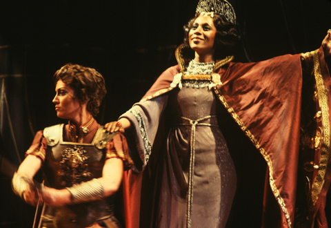 Gwendolyn Jones (Sextus), Elvira Green (Cornelia), Giulio Cesare, George Frideric Handel. San Francisco Opera/SPOT, 1978. Photographer: Ron Scherl/San Francisco Opera.